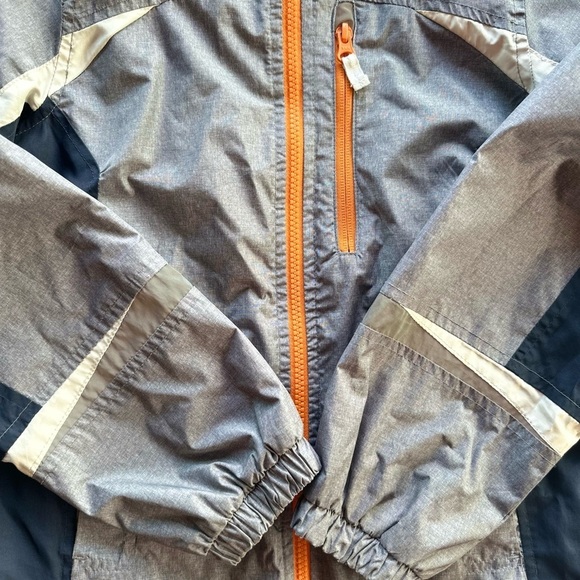 Fog by London Fog Boys Grey/Blue Rain Jacket Size 10 - Picture 4 of 7